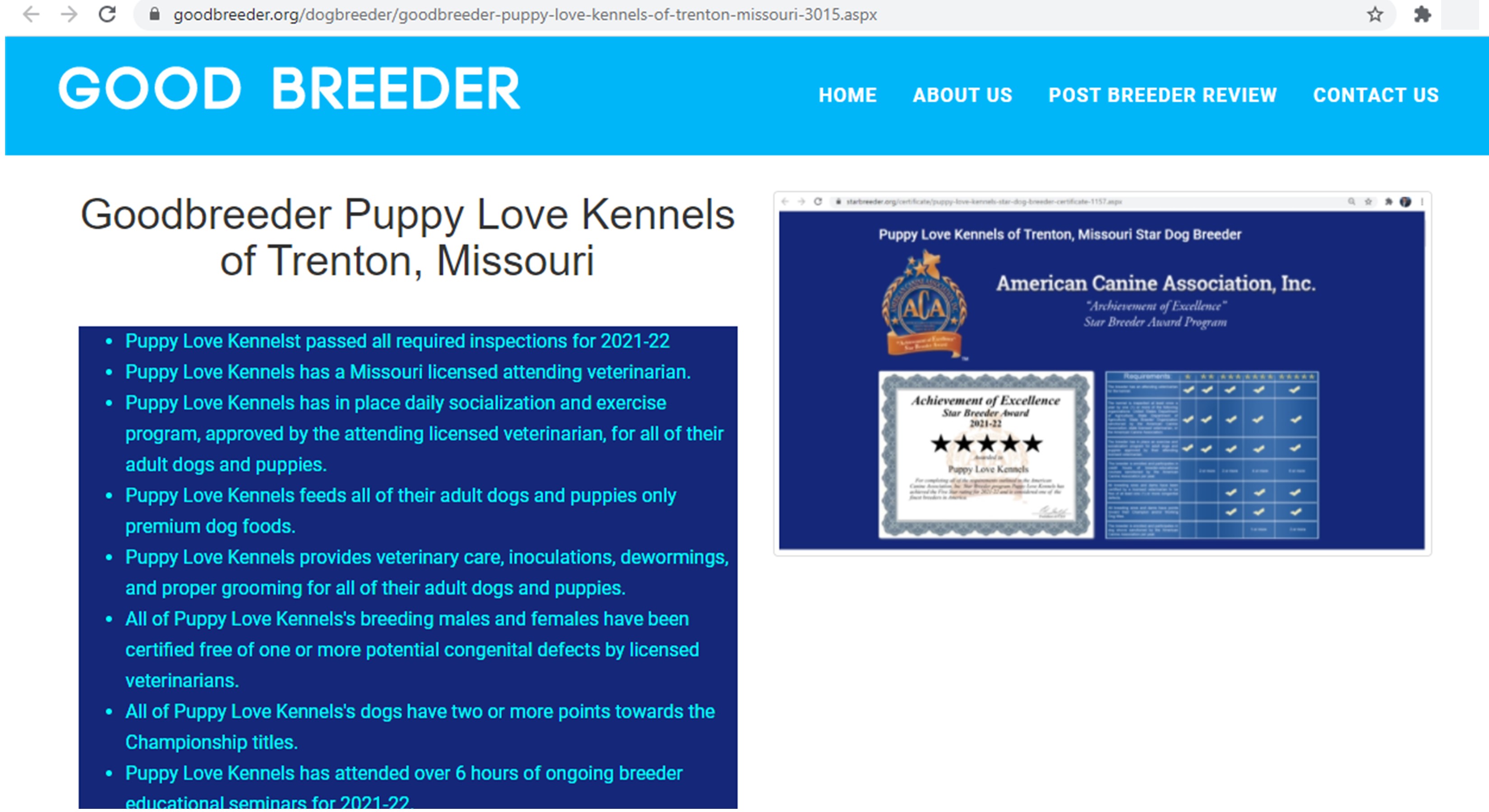 puppy, love, kennels,boodbreeder, inspection, records, dog, breeder, about, information, history, puppy-love-kennels, trenton, MO, Missouri, dog-breeder, puppy, dogs, kennels, mill, puppymill, usda, 5-star, ACA, ICA, registered, show, hander, cocker, spaniel, cockapoo, 43A6314, 43-A-6314